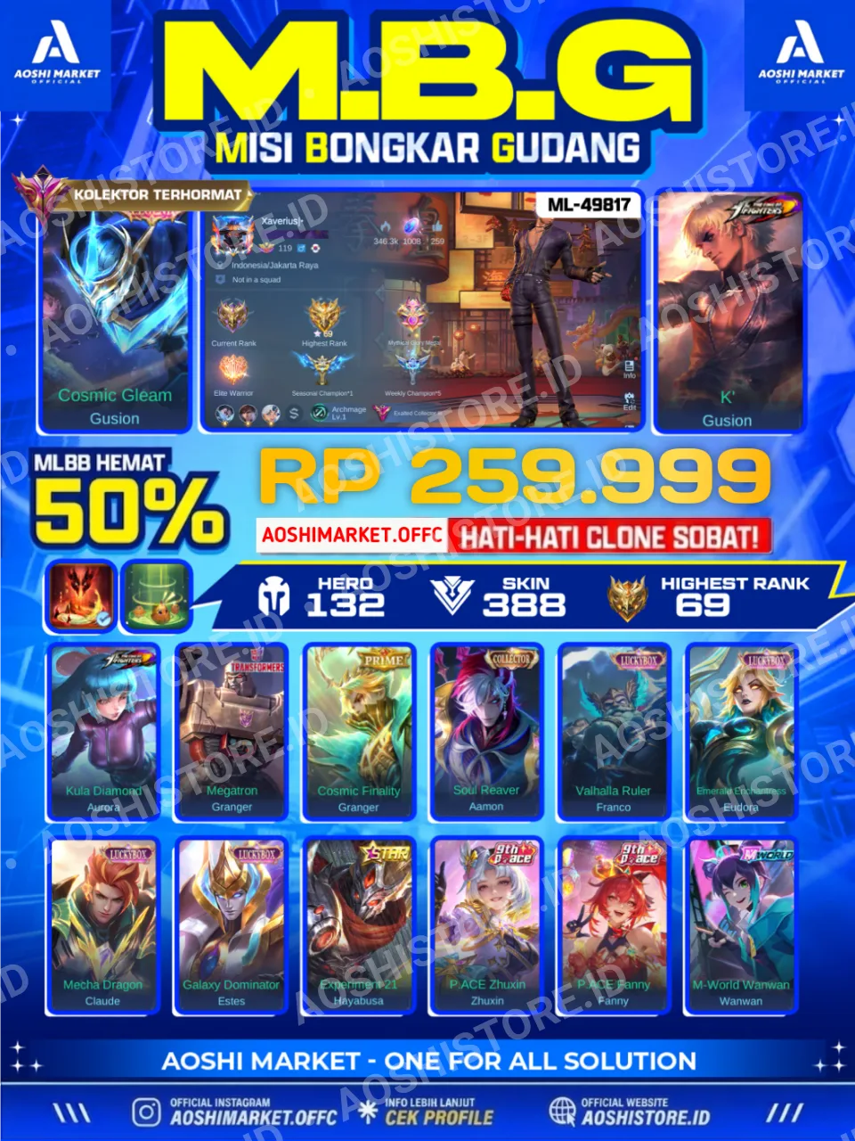 LEGEND GUSION X KOF